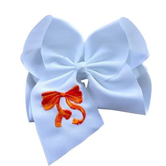 Orange Bow Hair bow