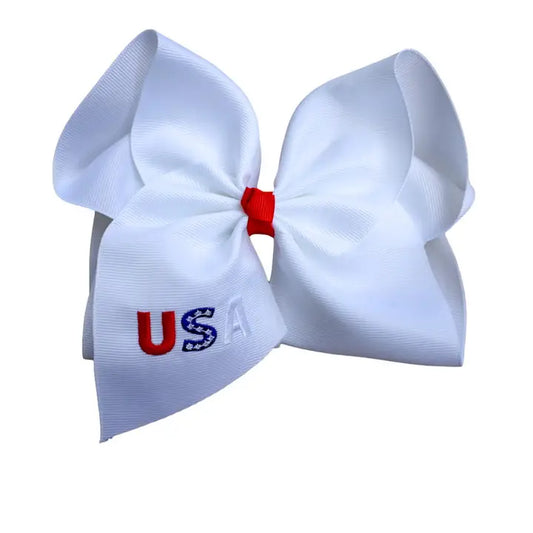 USA Embroidery Bow
