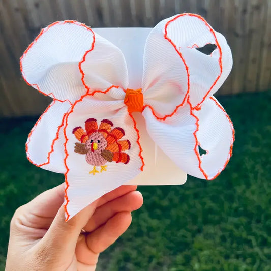 Traditional Turkey Hairbow