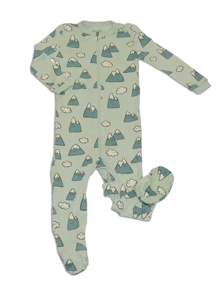 Bamboo Zip Up Footed Sleeper by Silkberry Baby