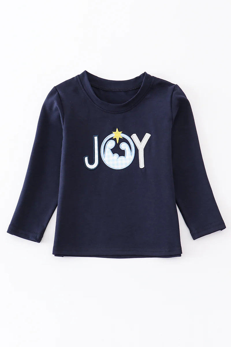 Navy Joy Boy Shirt