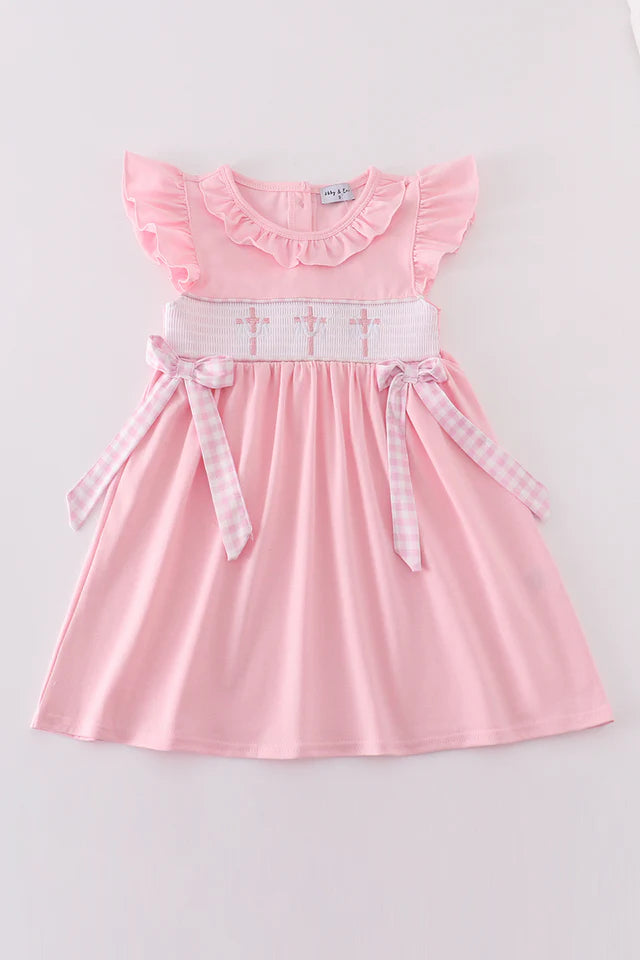 Pink Easter Cross Girl Dress