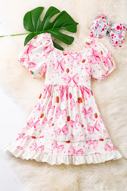 Bows and Strawberries Dress