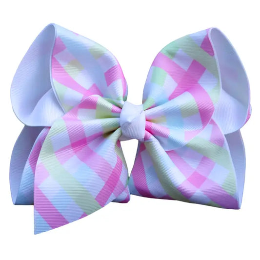 Pastel Sorbet Printed Hair Bow