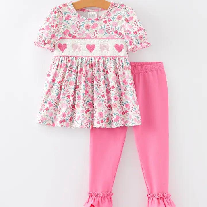 Heartstrings Smocked Pant Set