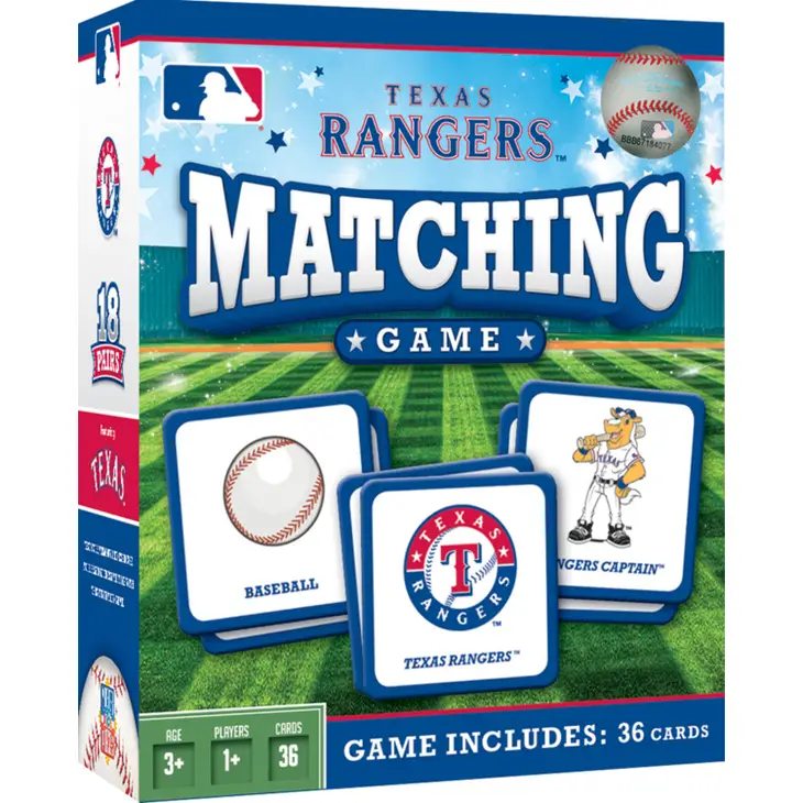 (BC) Texas Rangers Matching Game