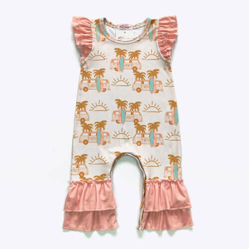 Surfs Up Girl Romper