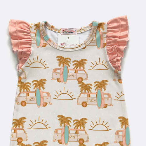 Surfs Up Girl Romper