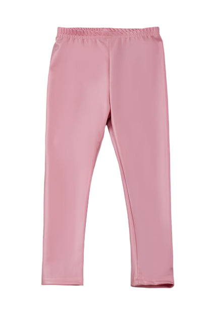 PINK FAUX LEATHER LEGGINGS (DEAL)