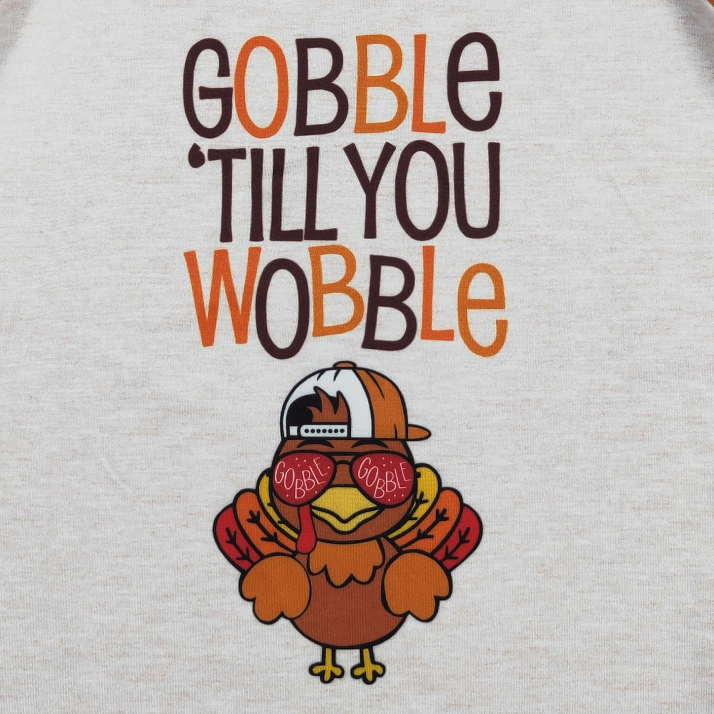 Gobble Wobble Boy Raglan