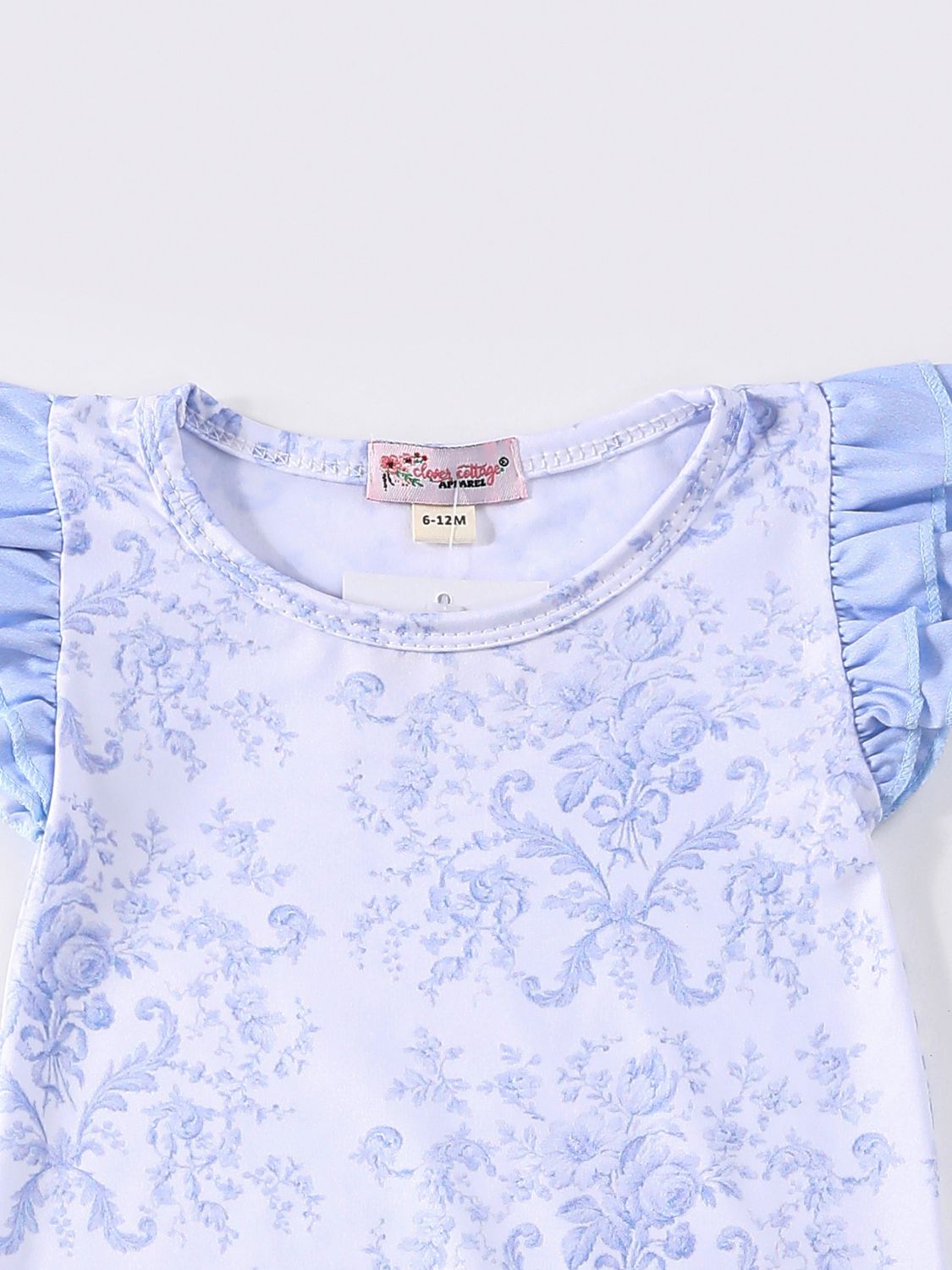 Wedgewood Damask Baby Romper