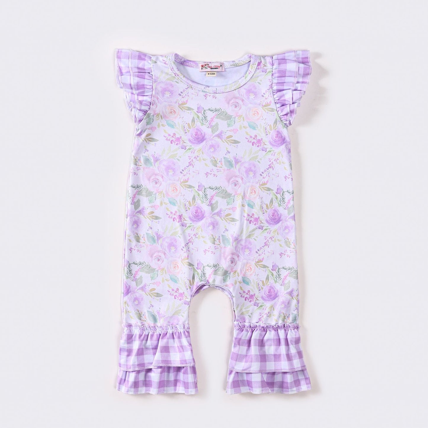 Wisteria Watercolor Baby Romper