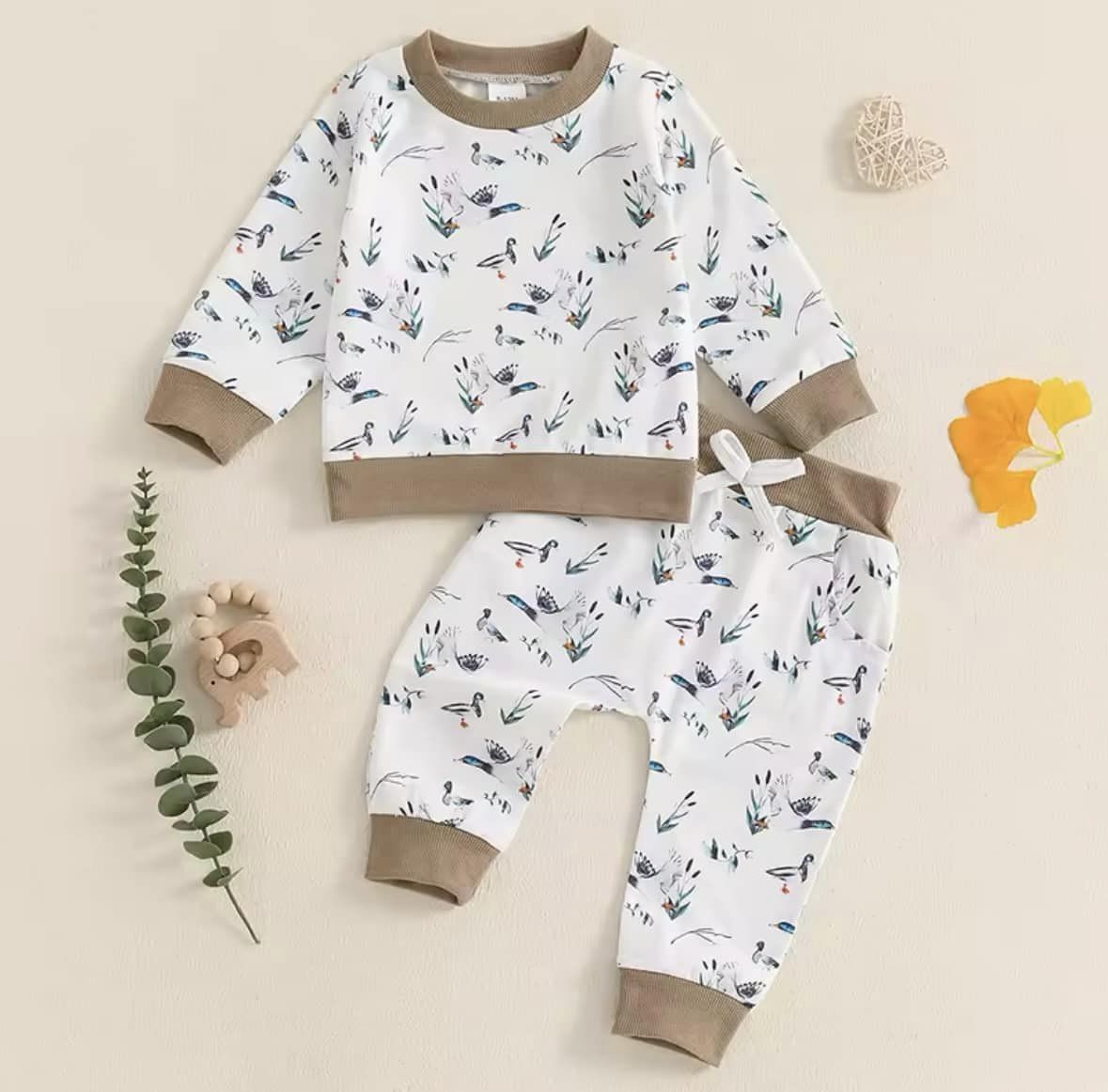 Ducks and Cattails Boy Jogger Set