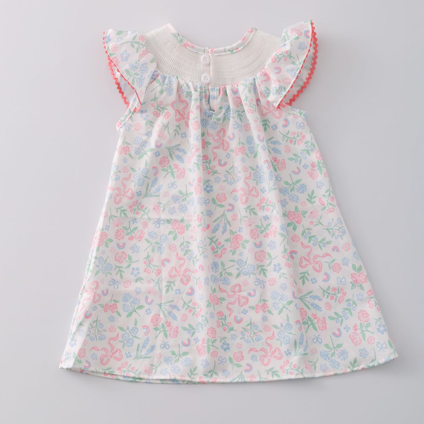 Cottontail Coquette Smocked Girls Dress