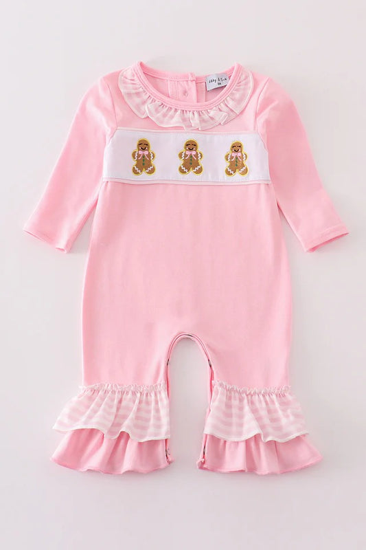 Sugar and Spice GIngerbread Girl Romper