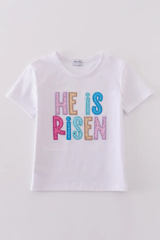 He is Risen Glitter Top