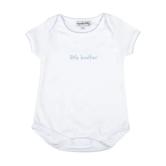 Little Brother Embroidered Lap Bodysuit