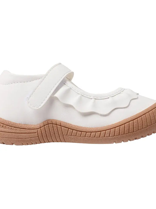 Amina Ruffle Shoes - White