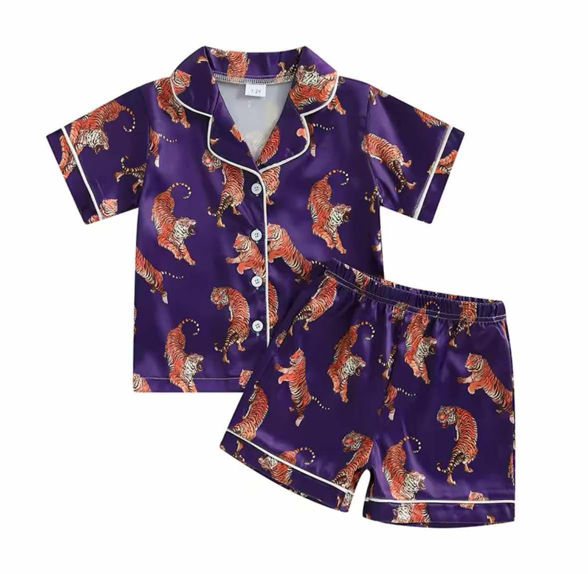 Tiger Satin Pajamas (PRESALE - Arrival March)