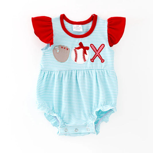 Play Ball Ruffle Romper (PRESALE-arrival end of February)