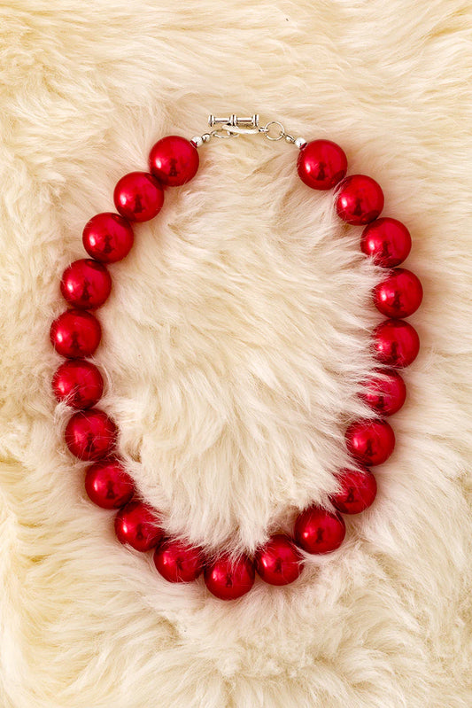 Red Bubble Necklace