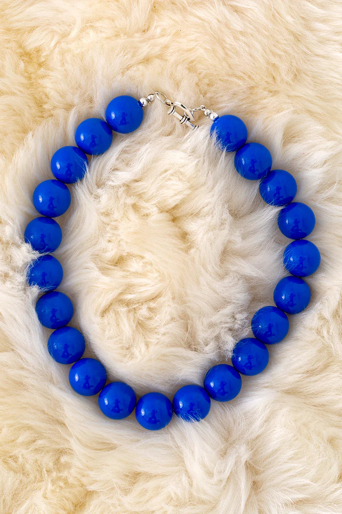 Royal Blue Bubble Necklace