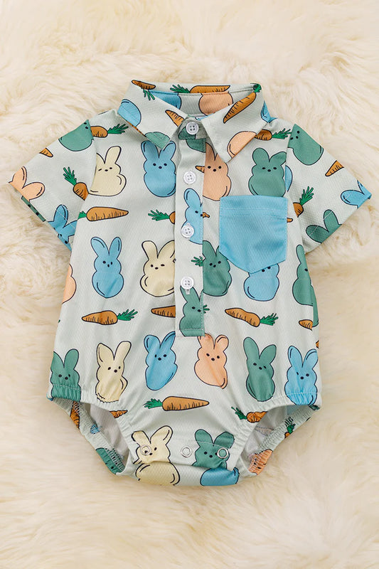 Bunny Snacks - Boy Romper