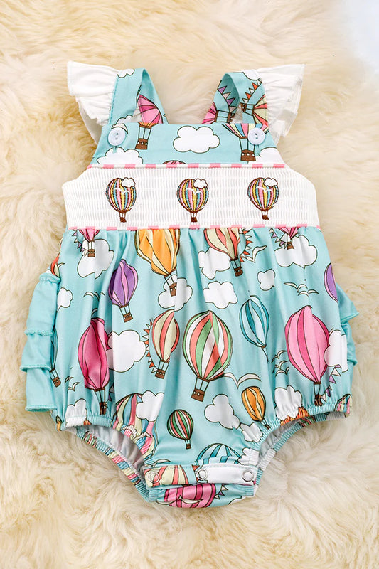 Up, Up and Away Ruffle Romper