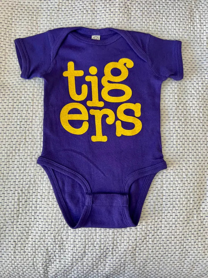 Tigers Graphic Gameday Baby Onesie and Toddler Tee