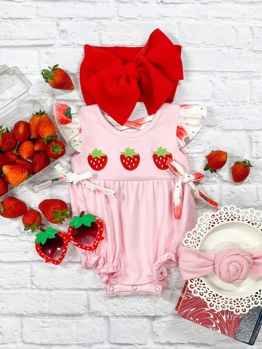 Strawberry Time Romper