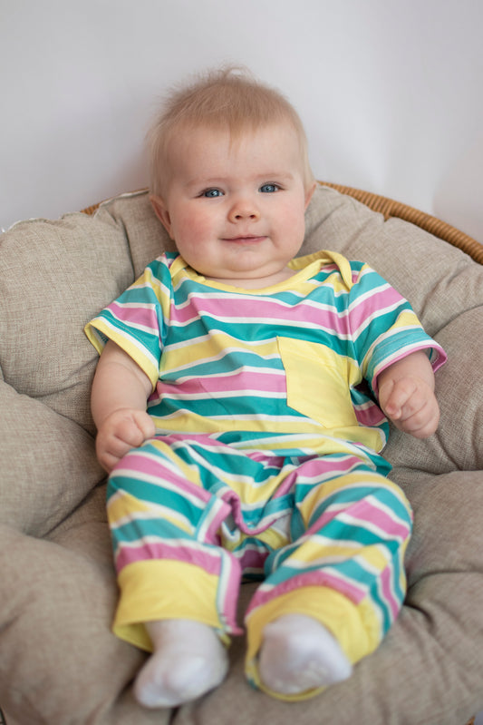 Spring Stripes Romper