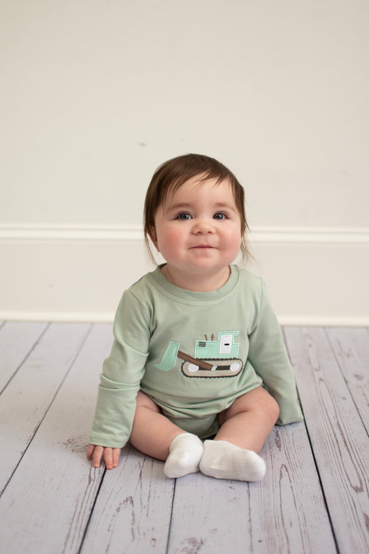 Little Digger Applique Romper