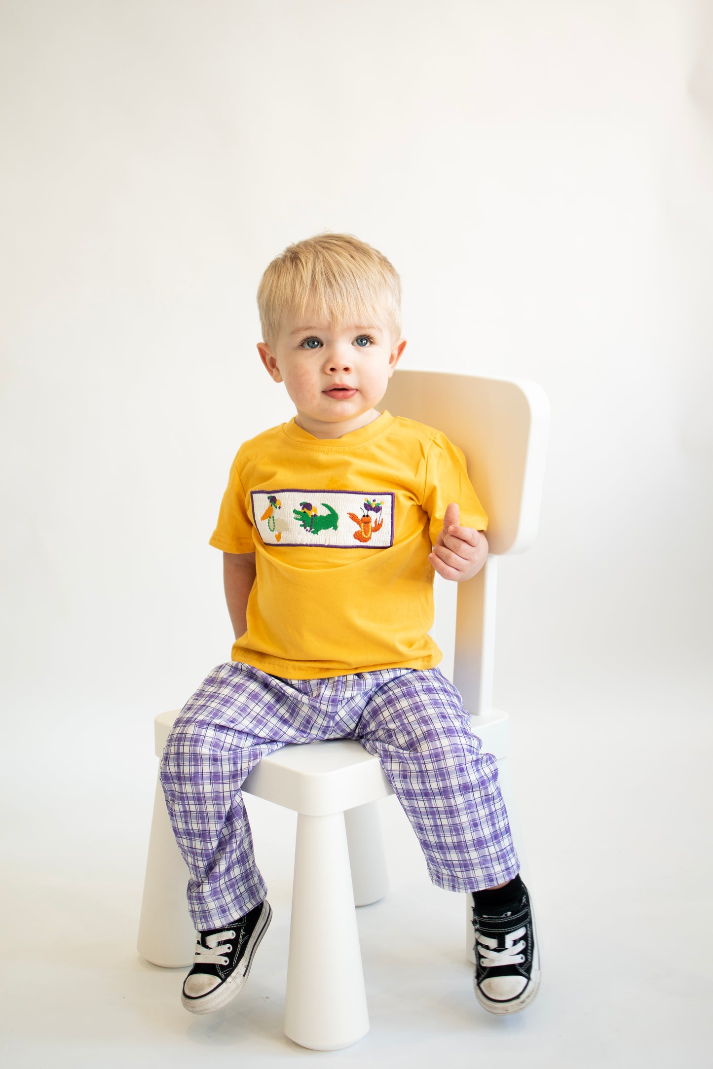 Jazzy Jubilee Plaid Boy Set