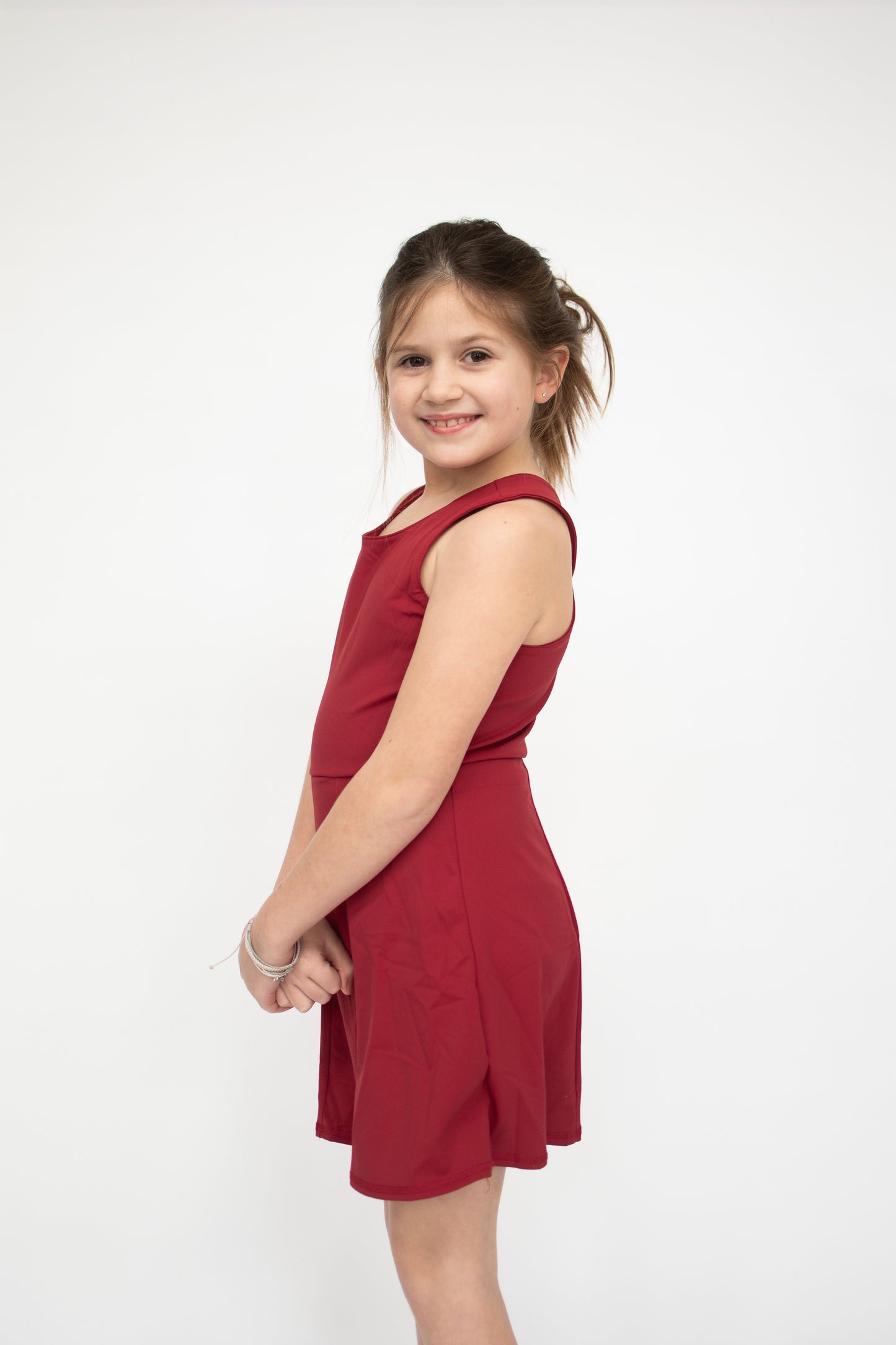 Maroon Active Sporty Dress