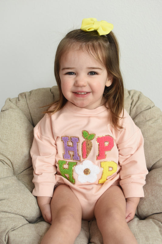 Hip Hop Patch Letters Oversized romper