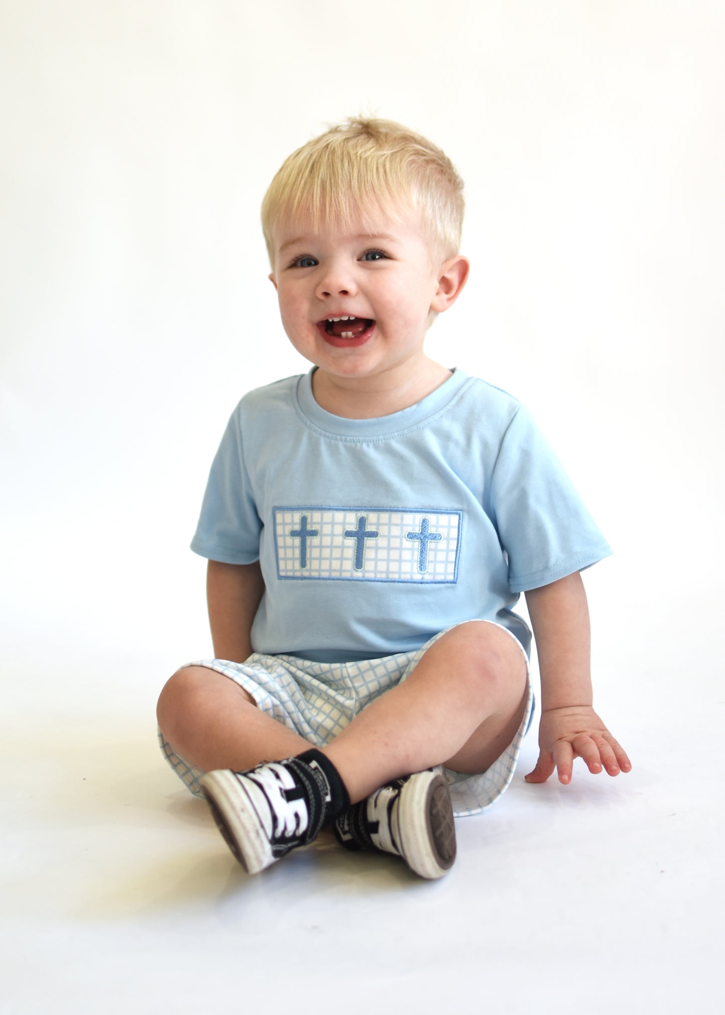 Blue Easter Cross Boy Set