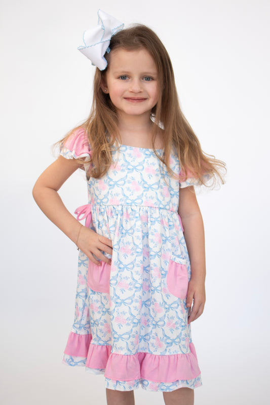 Dainty Petals Ruffle Dress