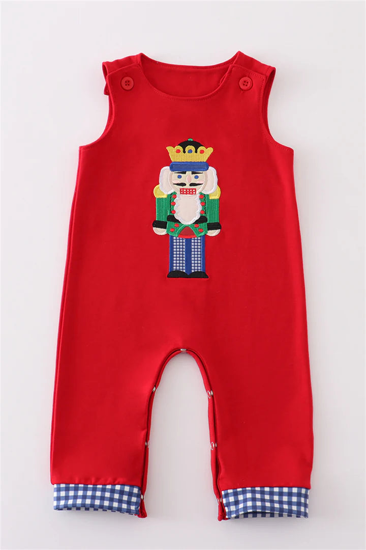 Red Nutcracker Romper