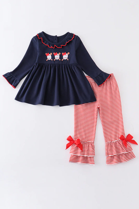 Ballpark Ruffle Pant Set