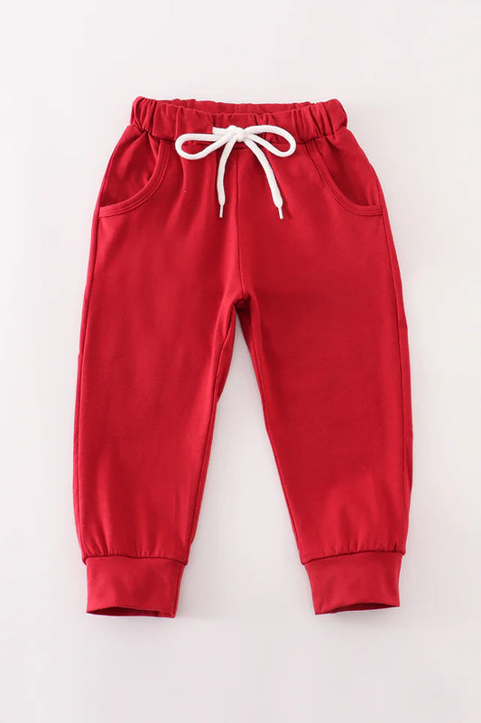 Maroon Red unisex Sweatpants