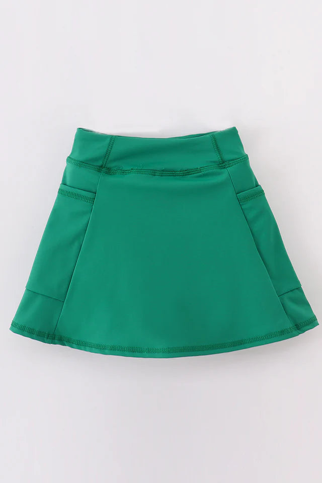 Green Sporty Active Skirt