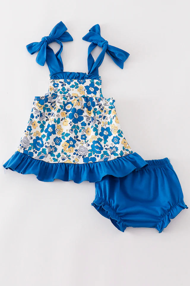 Blue Belle Charm Bloomer Set