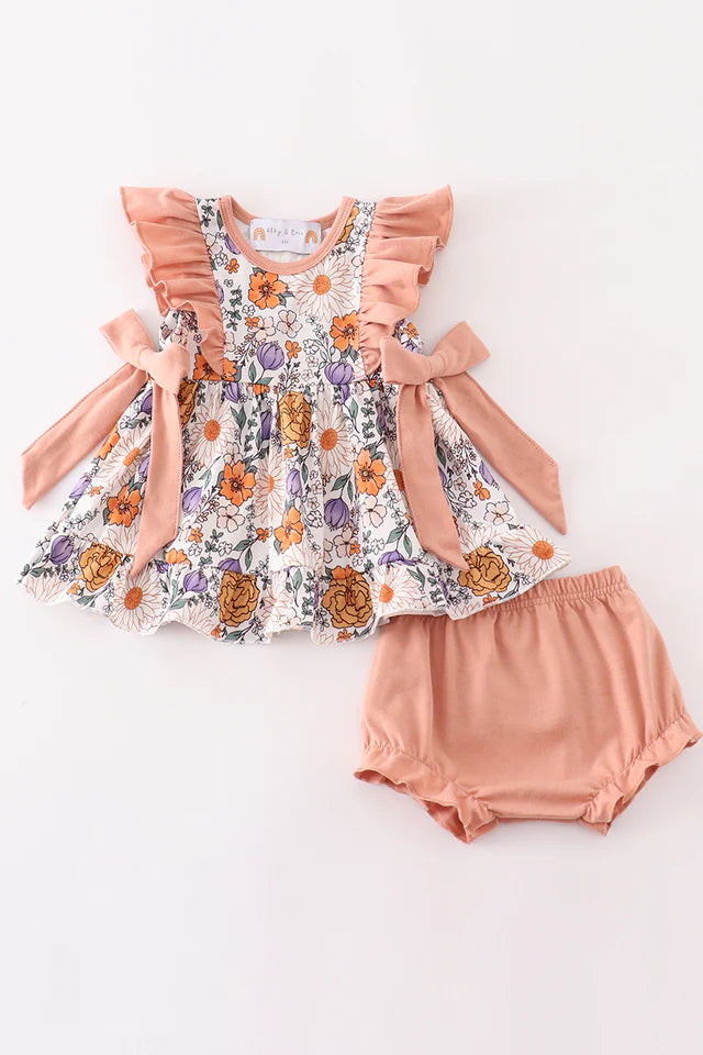 Golden Daisy Ruffle Set