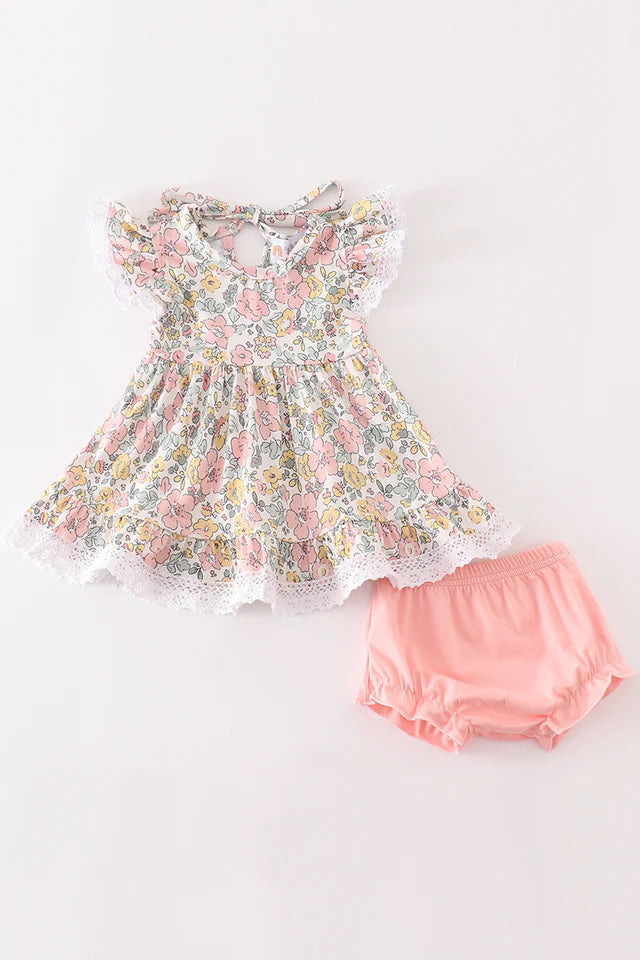 Blossom Lace Baby Set