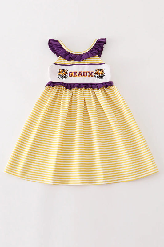 Geaux Striped Dress