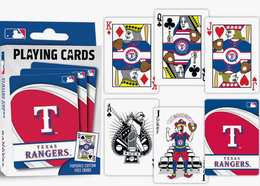 (BC) Texas Rangers MLB Playing Cards