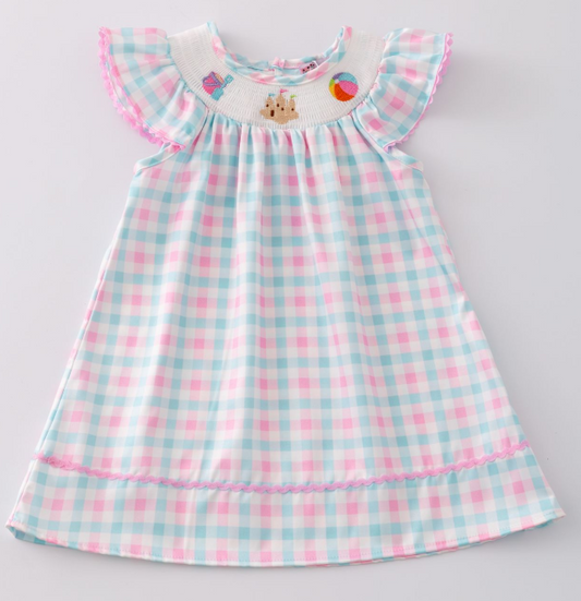 Beach Smocked Girl Dress