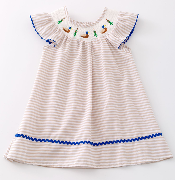 Mallard Smocked Girl Dress