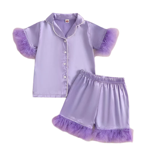 Lavender Luxe Feather Lounge Set