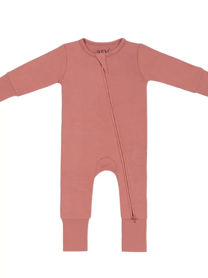 Bamboo Romper - Salmon